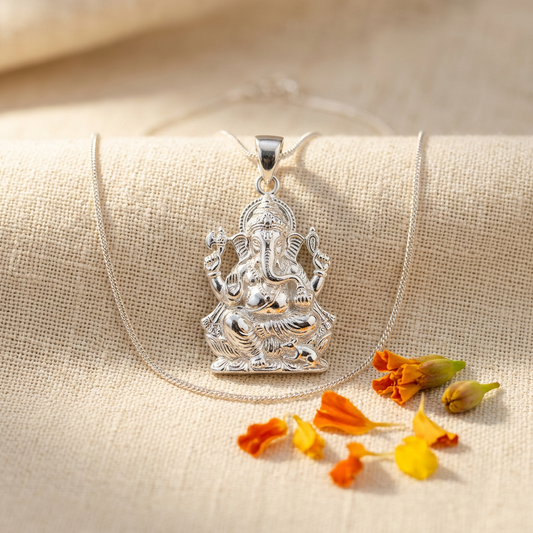 Silver Ganesha Pendant (illustrative image)