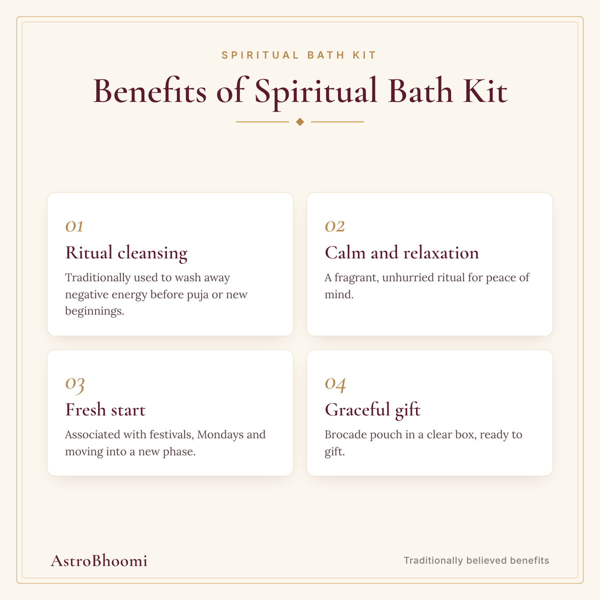 Benefits of Spiritual Bath Kit