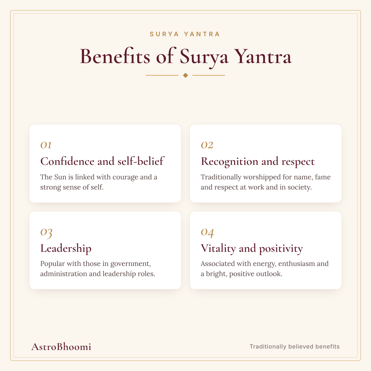 Benefits of Surya Yantra