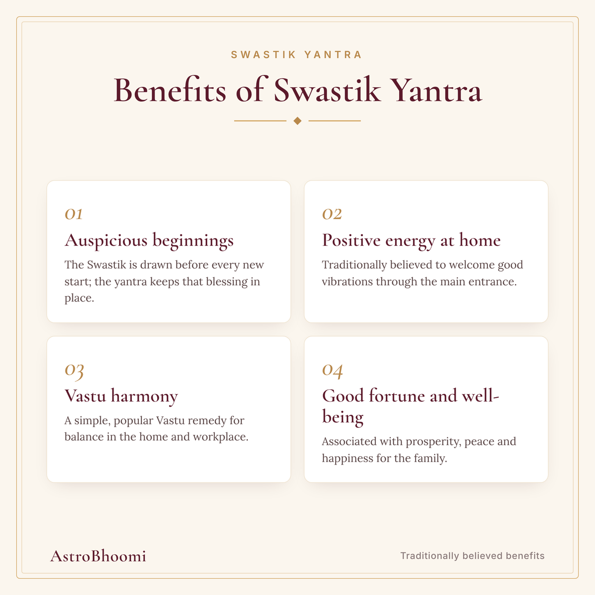 Benefits of Swastik Yantra