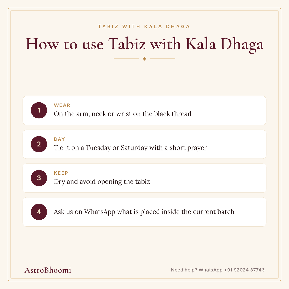 How to wear Tabiz with Kala Dhaga