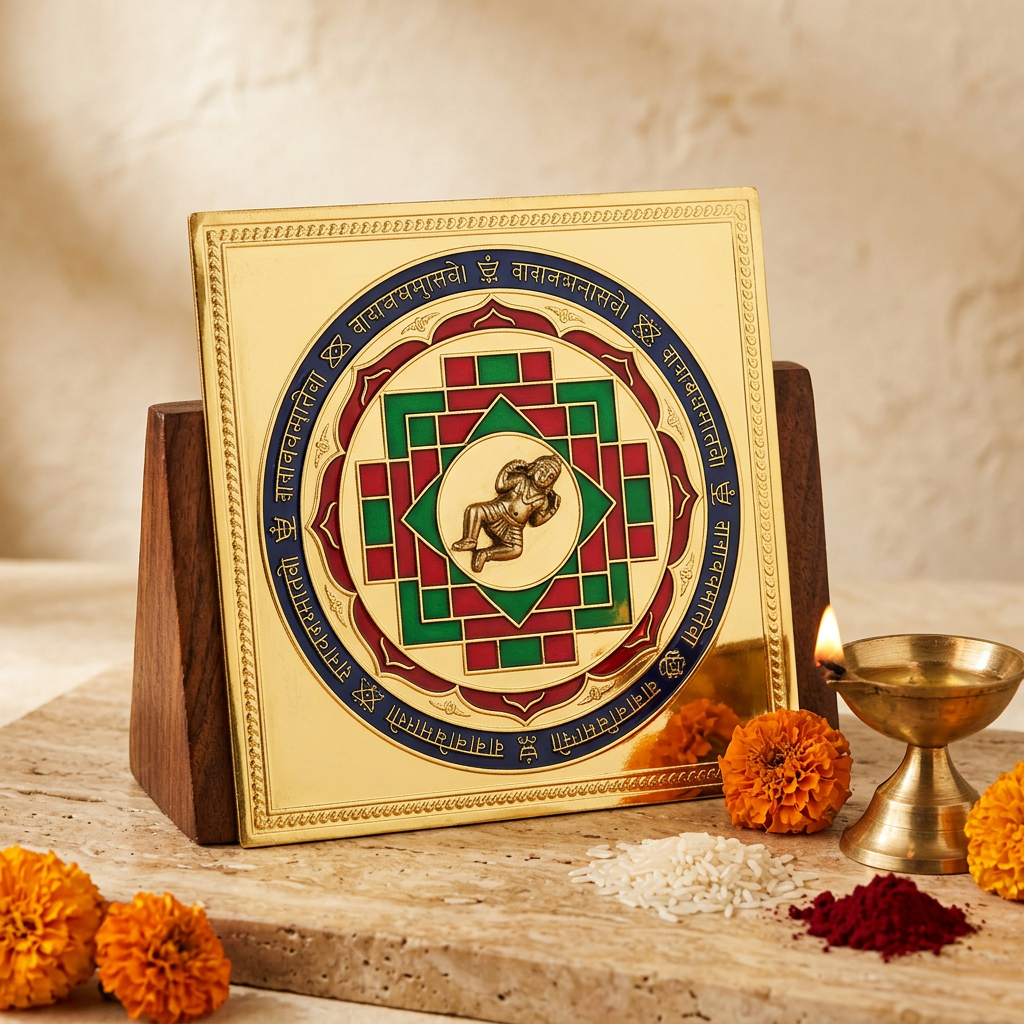 Vastu Dosh Nivaran Yantra (Gold Plated) (illustrative image)