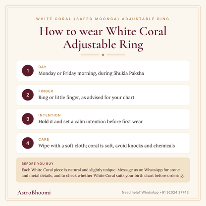 How to wear White Coral