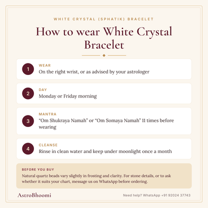 How to wear White Crystal