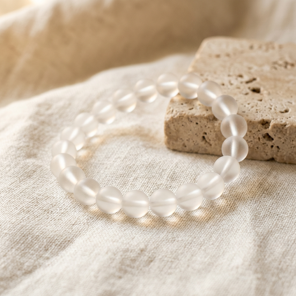 White Crystal (Sphatik) Bracelet (illustrative image)