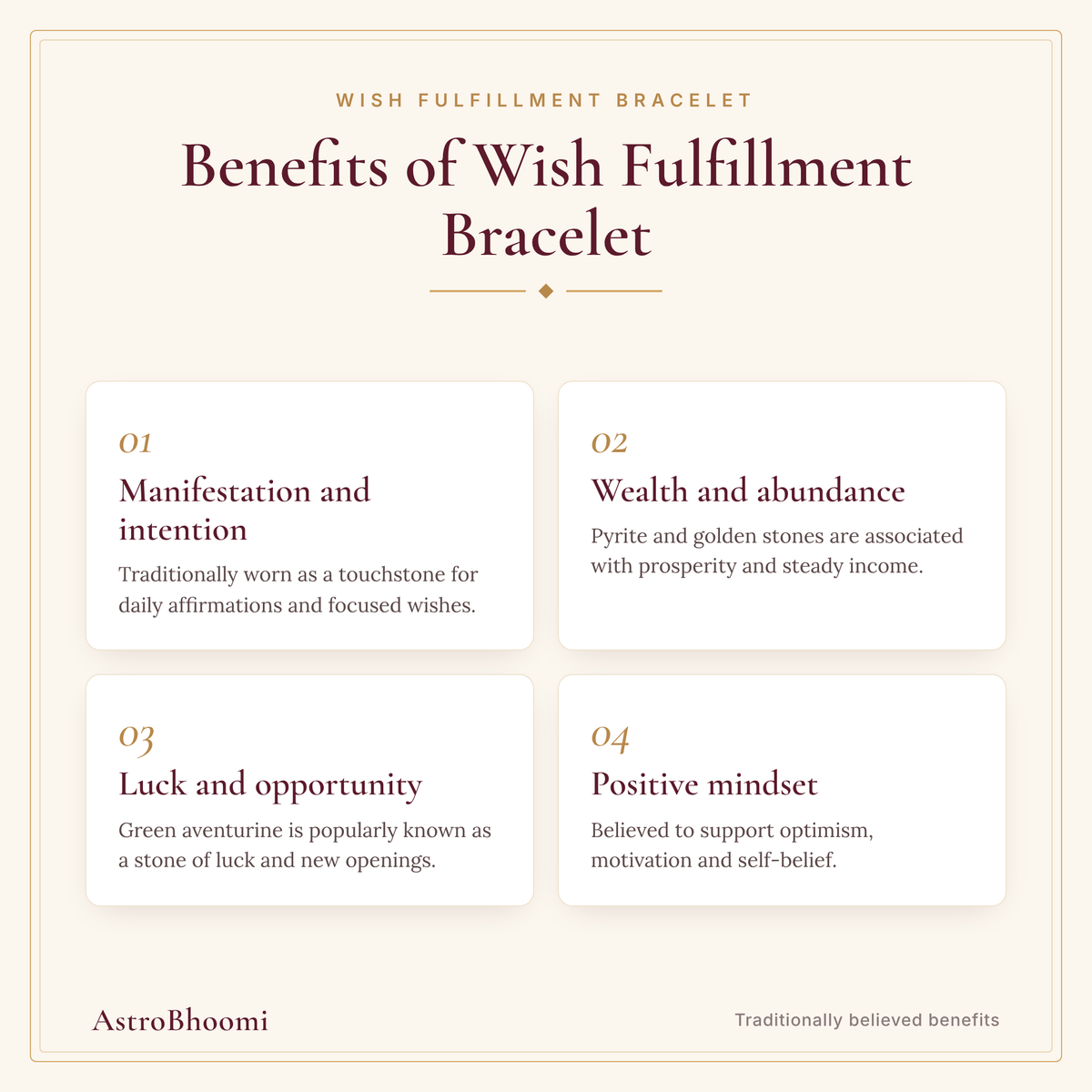 Benefits of Wish Fulfillment Bracelet