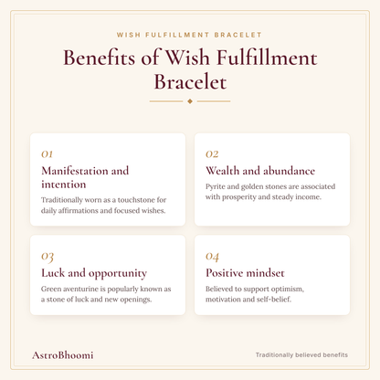 Benefits of Wish Fulfillment Bracelet