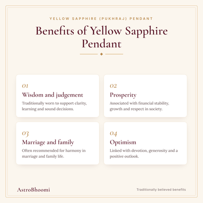 Benefits of Yellow Sapphire