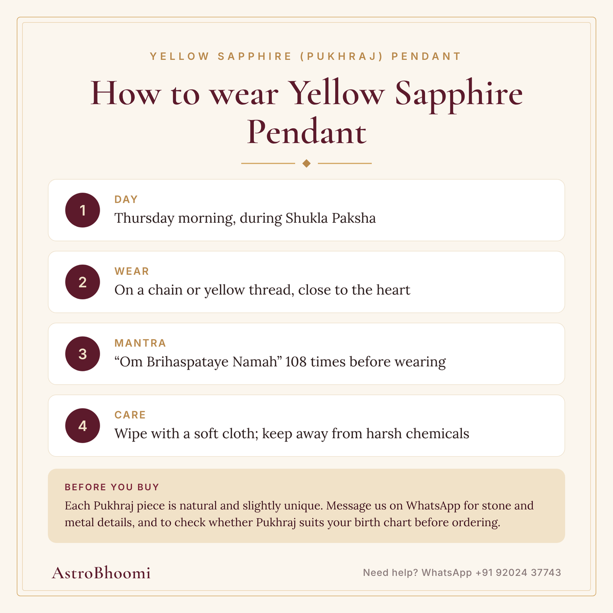 How to wear Yellow Sapphire